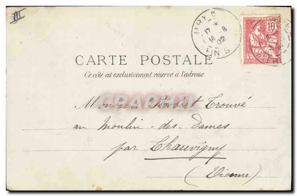 Jovens de Châteaulin — Coleção VII.111.111, Quimper — n°1183 - Verso