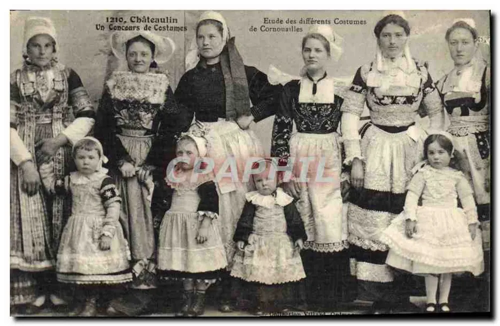 Châteaulin — Kostuumwedstrijd van Cornouailles — Uitgave Villiers - Voorkant