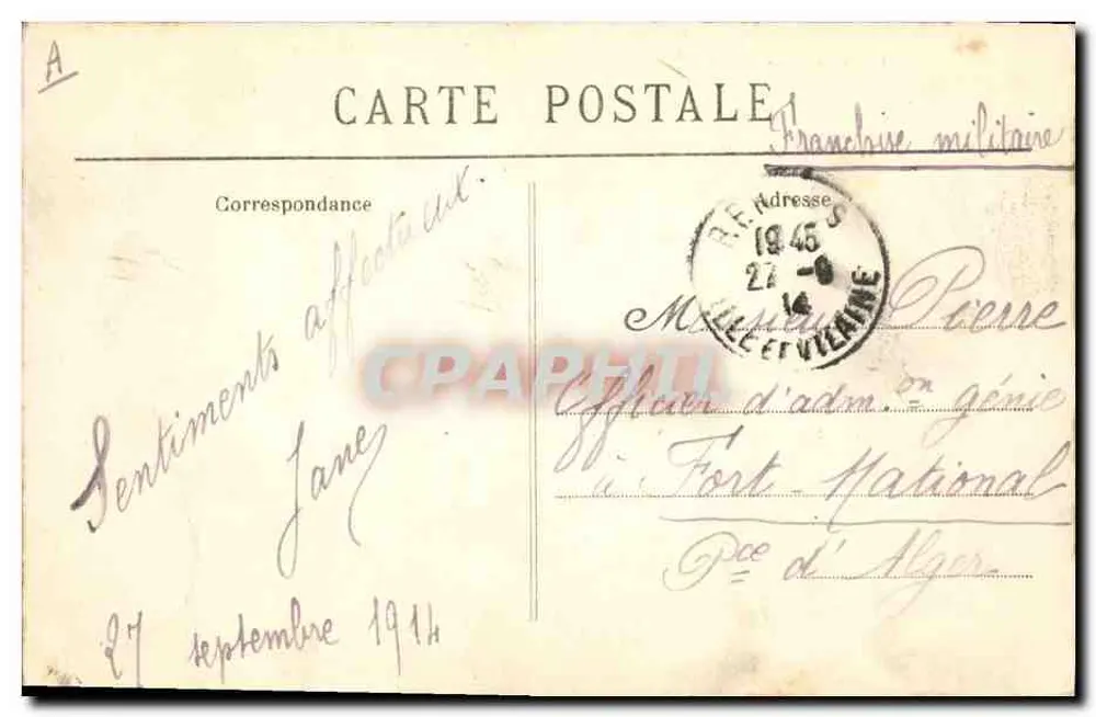 Châteaulin — Kostuumwedstrijd van Cornouailles — Uitgave Villiers - Achterkant