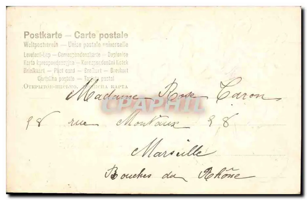 Violetas — Desejo de felicidade e prosperidade — editor não visível - Verso