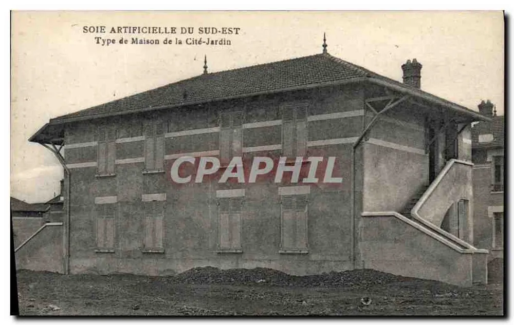 Haus der Cité-Jardin — Typ von Cité-Jardin-Haus — künstliche Seide aus dem Südosten - Vorderseite