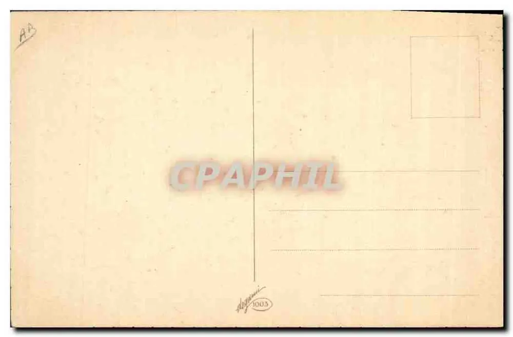 Frau in Hofkleid — Stil des 18. Jahrhunderts — Verlag H. Aigueni, Nr. 1003 - Rückseite