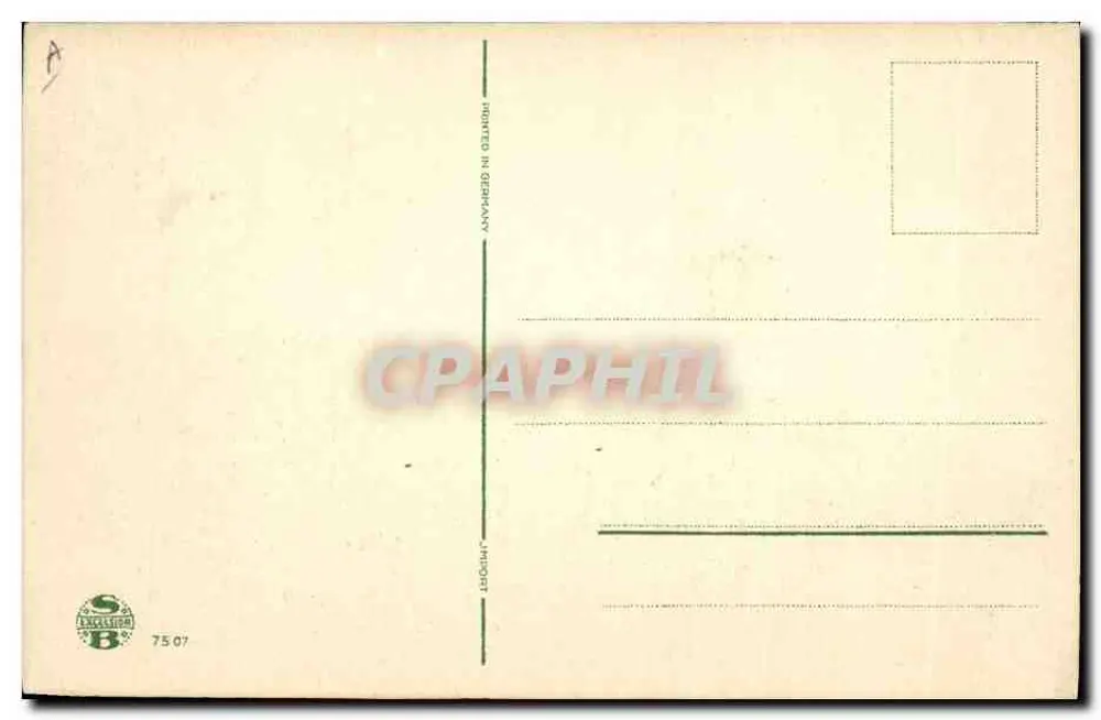 Kinder spielen auf einem Hügel — Illustration — Verlag S. Baxtler & Co. n° 7507 - Rückseite