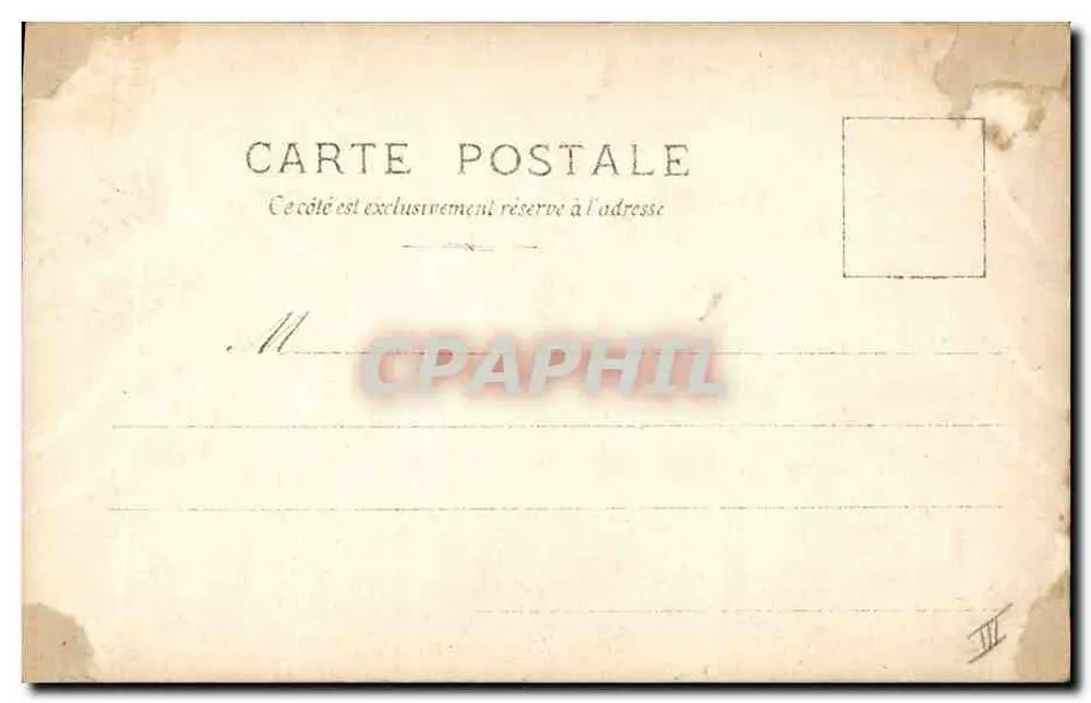 H. Houssaye — retrato em traje ornado — Reutlinger Paris, S.I.P. 2a Série N°12 - Verso
