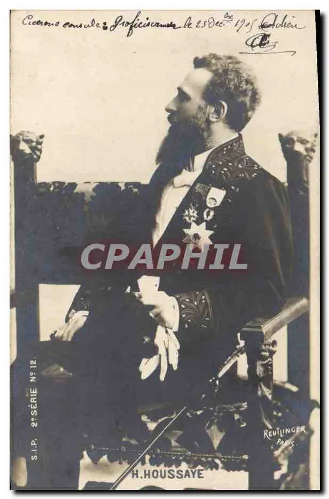 Cícero cônsul em Proficiacamera — 2ª série, S.I.P. N°12 — H. Houssaye, Paris - Frente