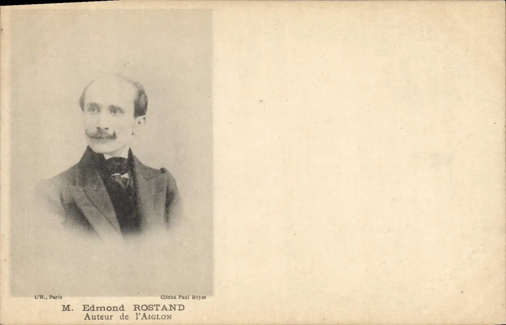 M. Edmond Rostand — Autor do Aiglon — Cliché Paul Boyer, L'H. Paris - Frente