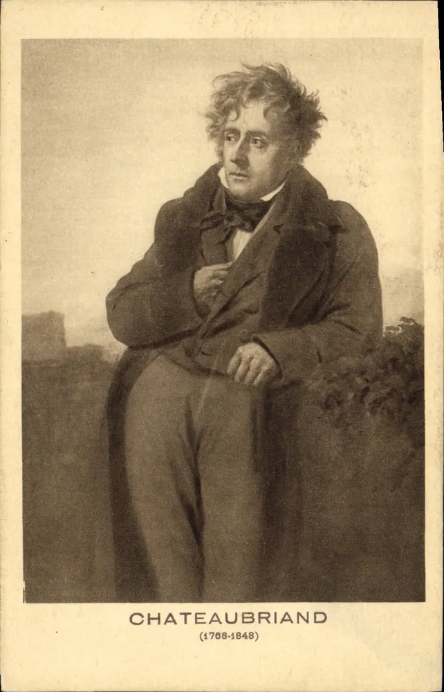 Chateaubriand — retrato — Braun & Cie, n°10 - Frente