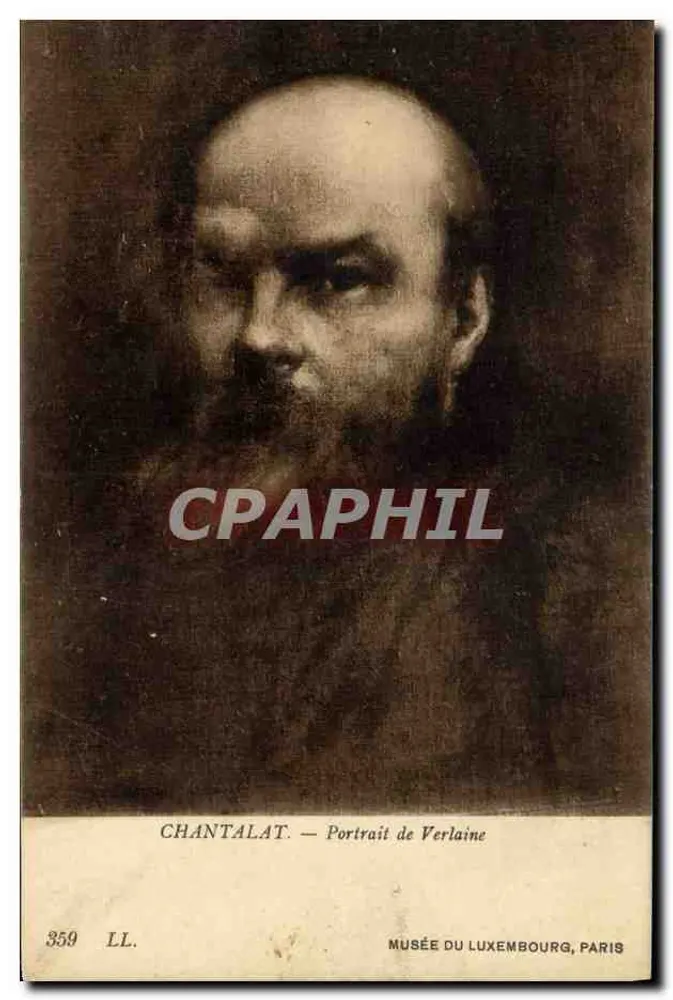 Porträt von Verlaine — Musée du Luxembourg, Paris — Chantalat, n° 359 LL - Vorderseite