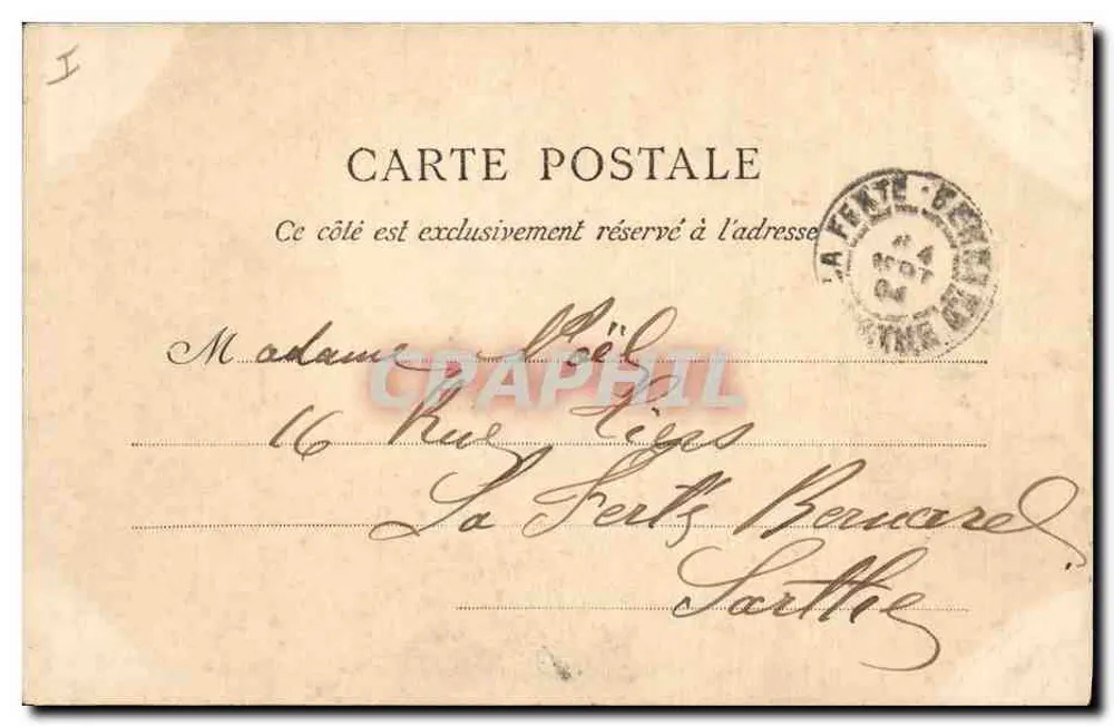 PARIS - Parc Monceau. Estátua de Guy de Maupassant. - Verso