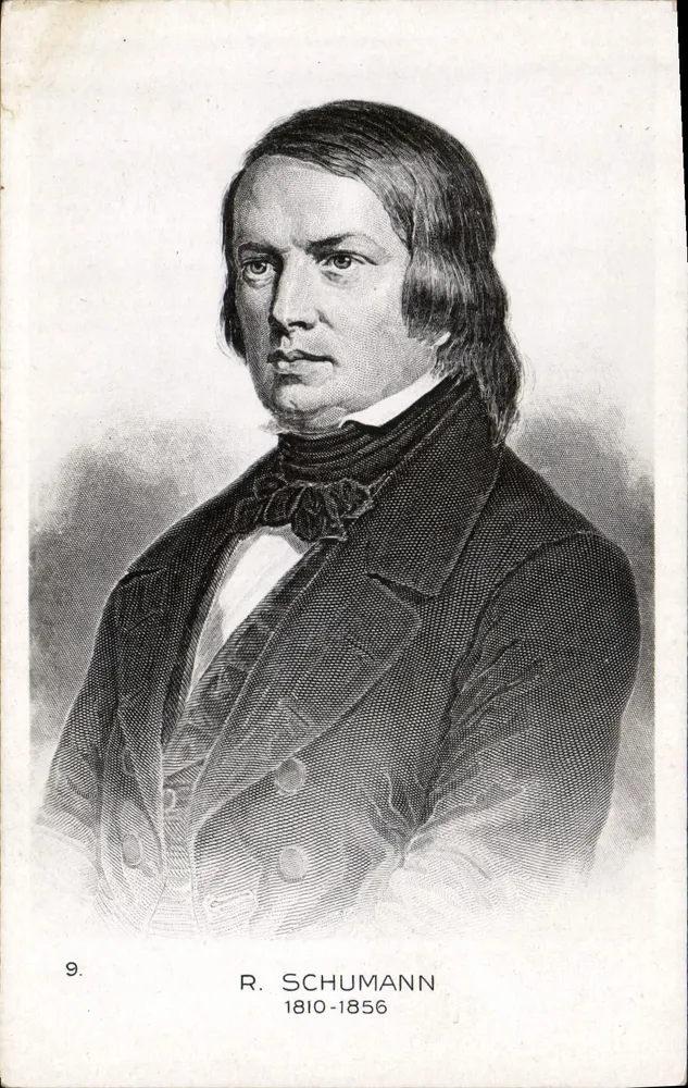 R. Schumann — retrato gravado — Edição Chantal, n°9 - Frente