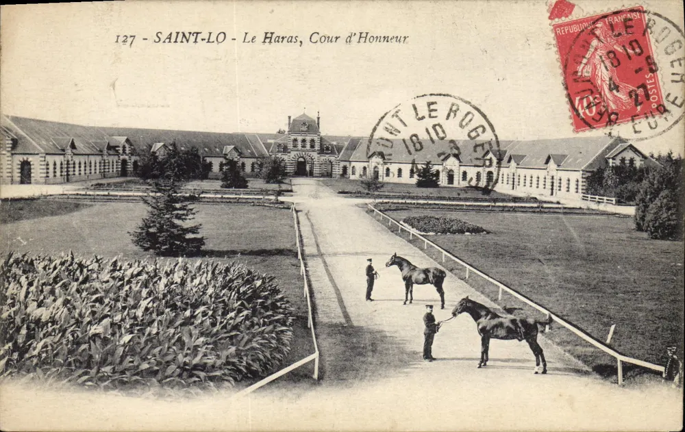 SAINT-LO - Der Haras, Cour d'Honneur — unbekannter Verlag, n° 127 - Vorderseite