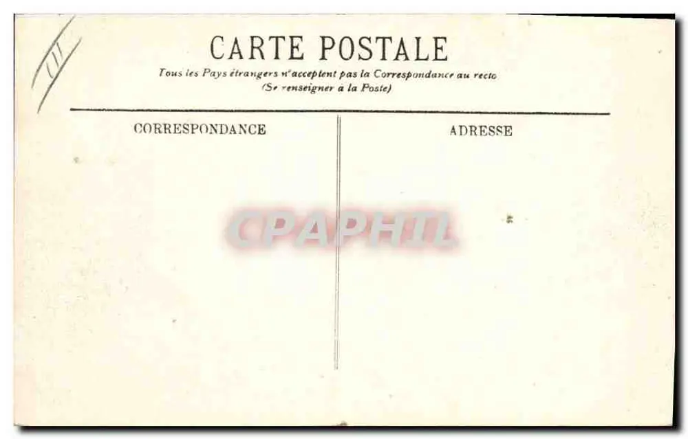Le Haras du Pin — Die Terrasse des Schlosses — Verlag: Cliché D., Argentan - Rückseite