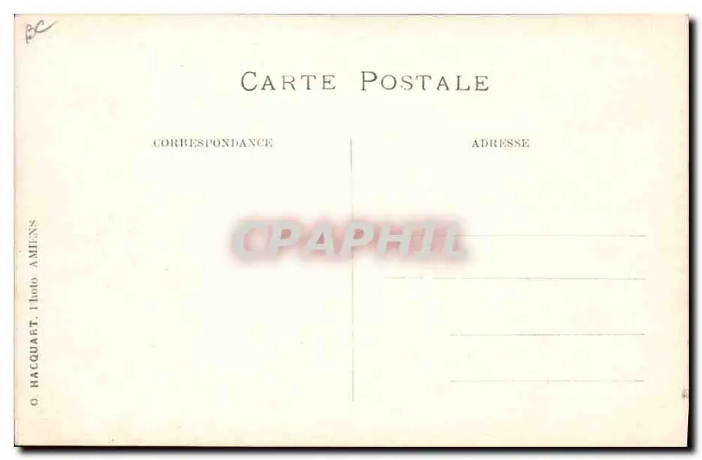 Springreiten — Reitveranstaltung — O. Hacquart, Photo Amiens - Rückseite