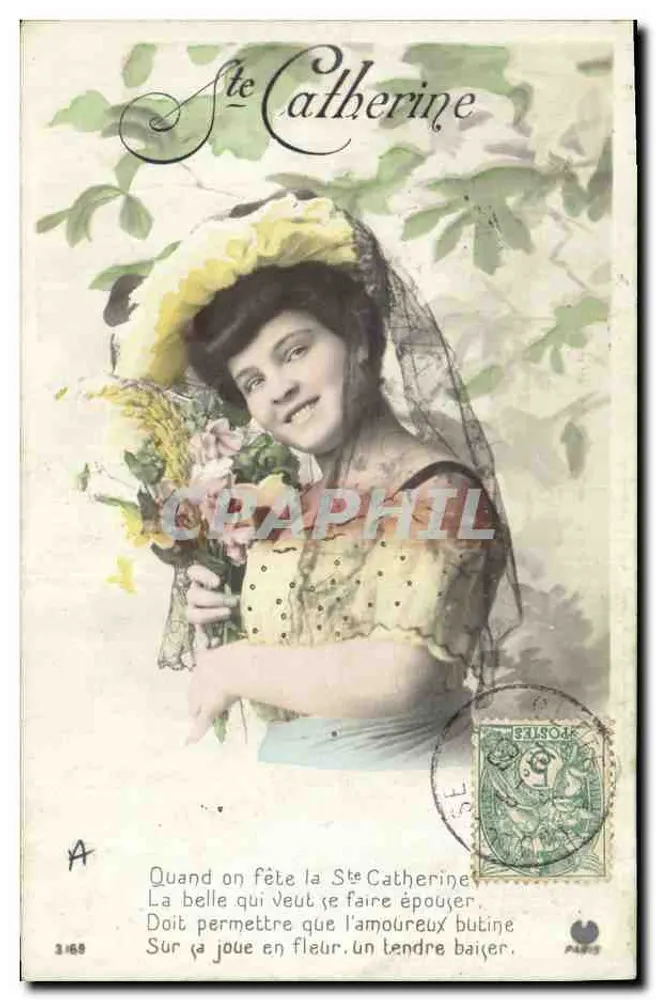 Heilige Katharina — Fest der Heiligen Katharina — Verlag A. Paris, n° 3169 - Vorderseite