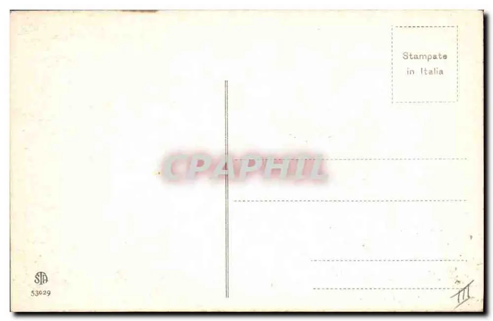 Paare in einem Flugzeug — Jahr 1920 — Verlag SMA, Nr. 53629 - Rückseite