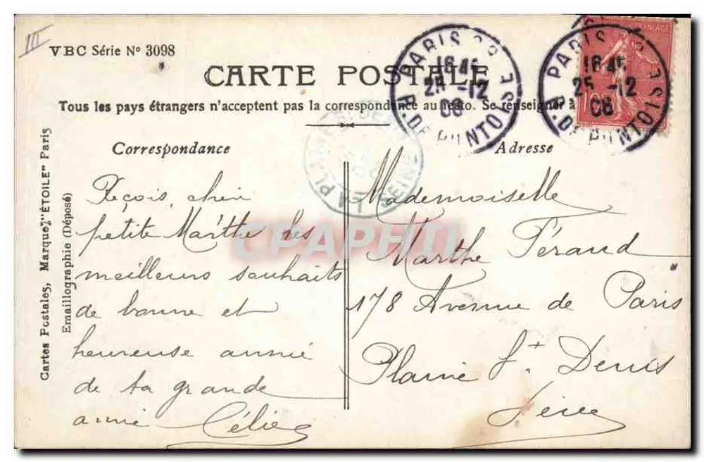 Vier Kinder mit den Zahlen 1902 — Stebbing Phot. - Rückseite