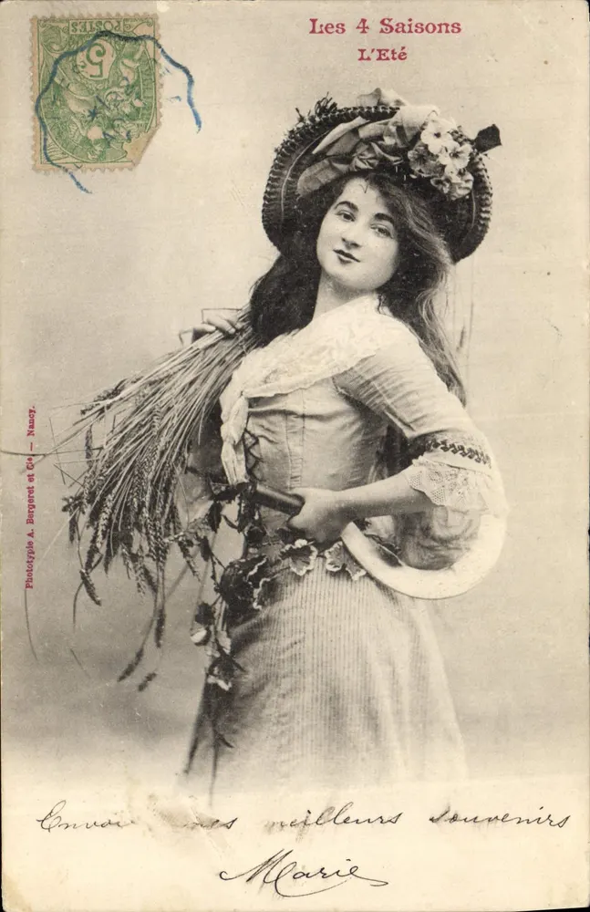 Die vier Jahreszeiten — Sommer — Phototypie A. Bergéret et Cie — Nancy - Vorderseite