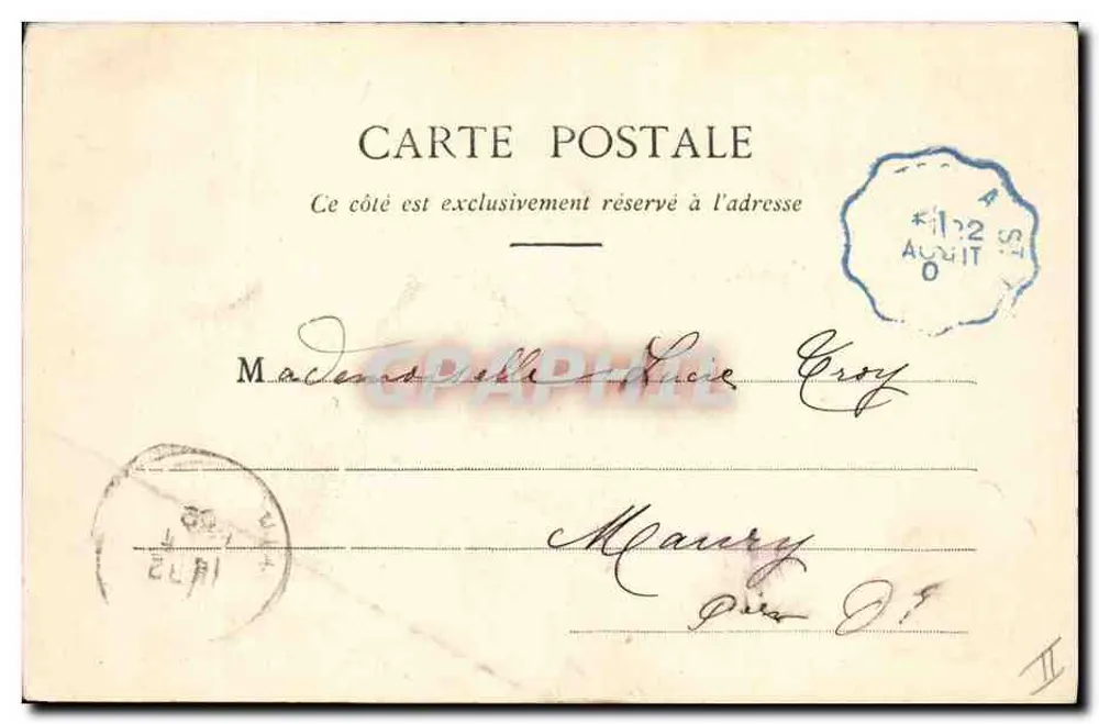 Die vier Jahreszeiten — Sommer — Phototypie A. Bergéret et Cie — Nancy - Rückseite