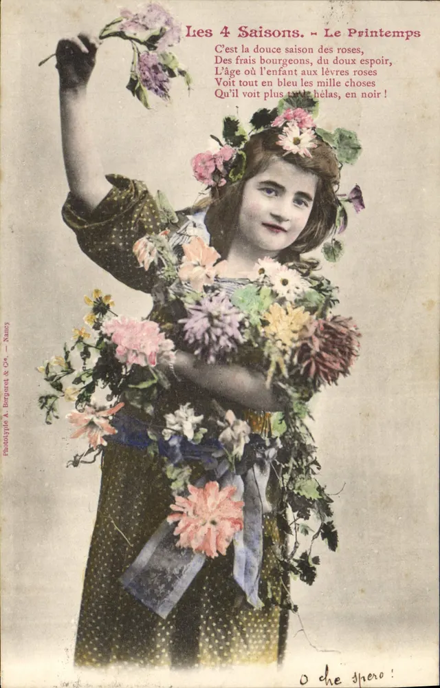 Die vier Jahreszeiten. - Frühling — Phototypie A. Berpueert & Cie — Nancy - Vorderseite