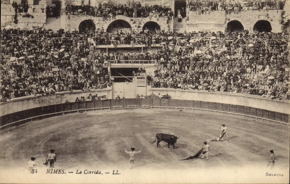 NÎMES — La Corrida — LL. — SELECTA - Frente