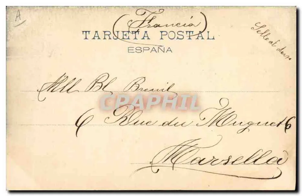 Corrida de touros — Bombita passando de muleta — Hauser y Menet, n° 603 - Verso