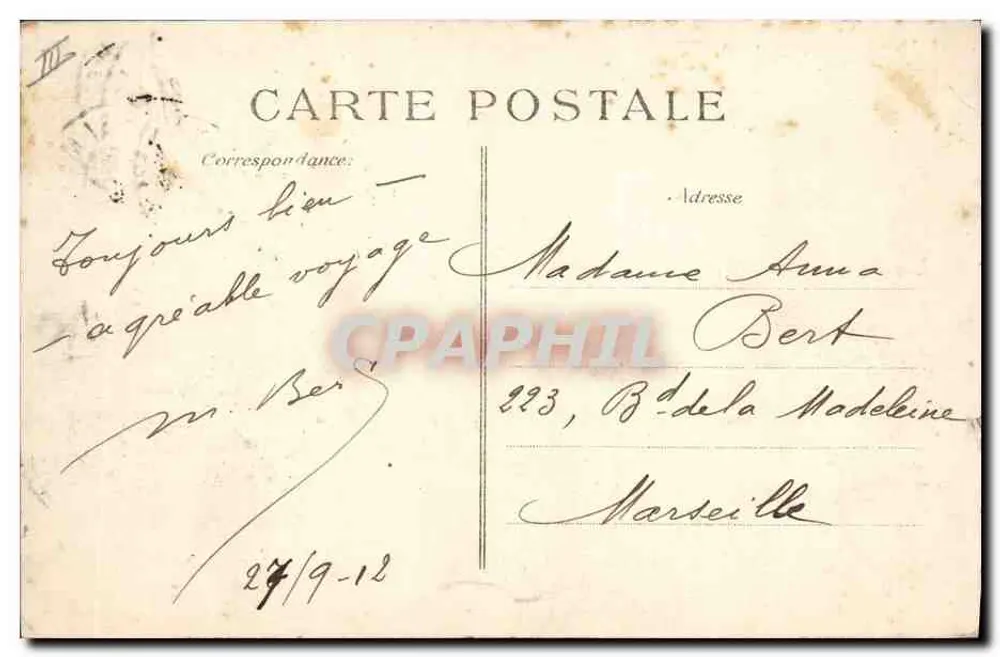 Marine Nationale — "Paris" — Dreadnought Schlachtschiff — Verlag E.P.D. - Rückseite