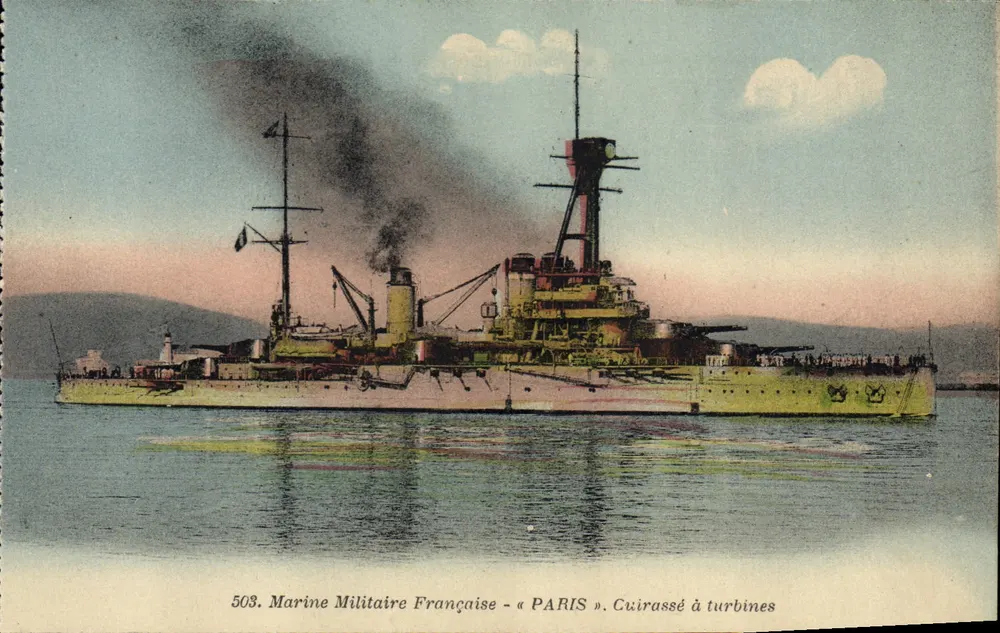 Turbine-Kreuzer « PARIS » — Französische Marine — Nr. 503 - Vorderseite