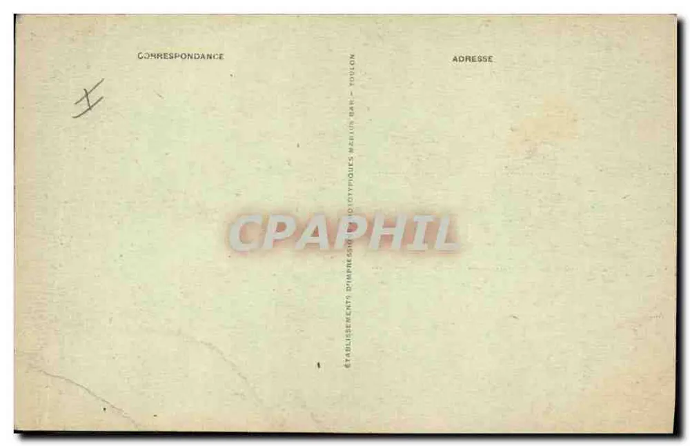 Turbinepanzer "PROVENCE" — Französische Marine — Verlag: Établissements d’Impressions Phototypiques Toulon - Rückseite