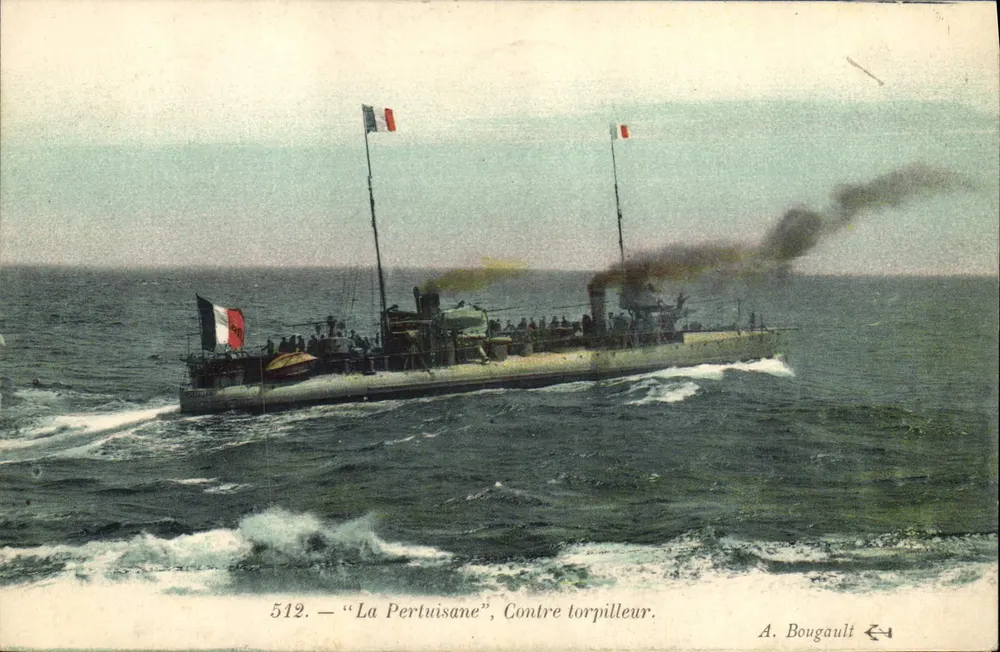 Die Pertuisane, Torpedoboot — A. Bougault, Nr. 512 - Vorderseite