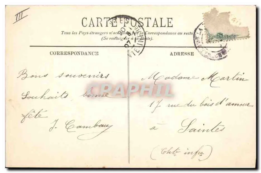 Die Pertuisane, Torpedoboot — A. Bougault, Nr. 512 - Rückseite