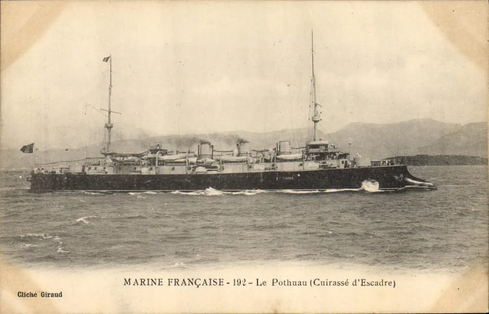 Le Pothuau (Schlachtkreuzer) — Französische Marine 192 — Fotografie Giraud - Vorderseite
