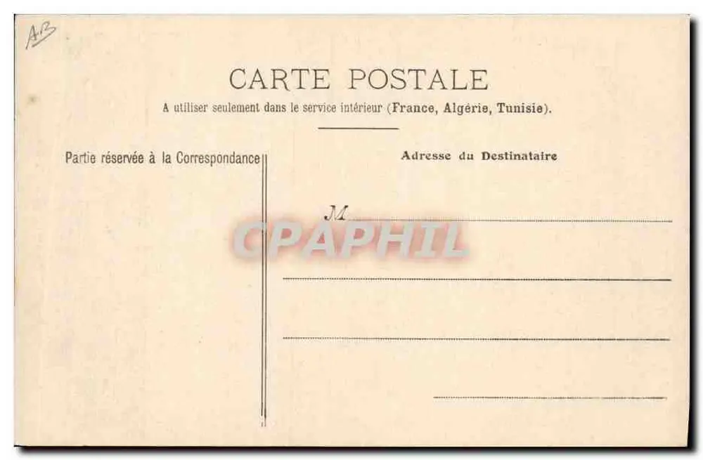 Le Pothuau — Kreuzer am Hafenbecken — Sammlung A. Couturier, n°415 - Rückseite
