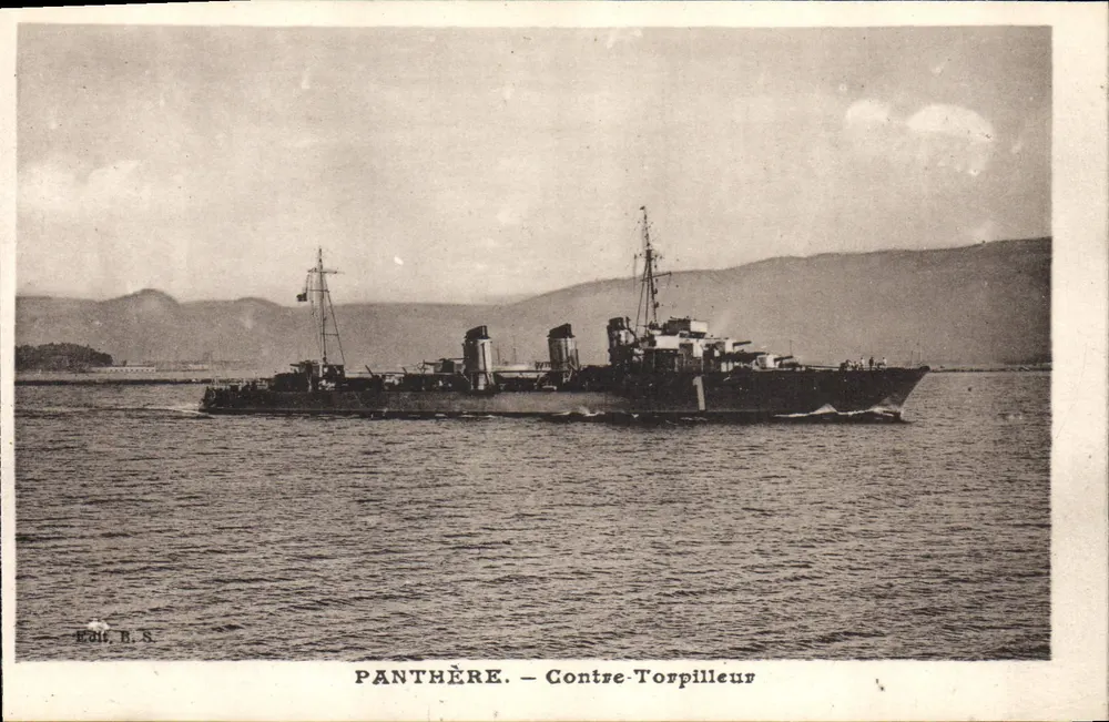 PANTHÈRE — Contratorpedeiro — Editor B. S. - Frente