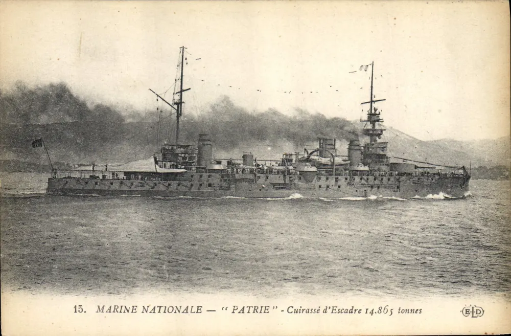 Marine Nationale — "Patrie" — Cuirassé d'Escadre 14.865 tonnes — Éditeur ELD - Vorderseite