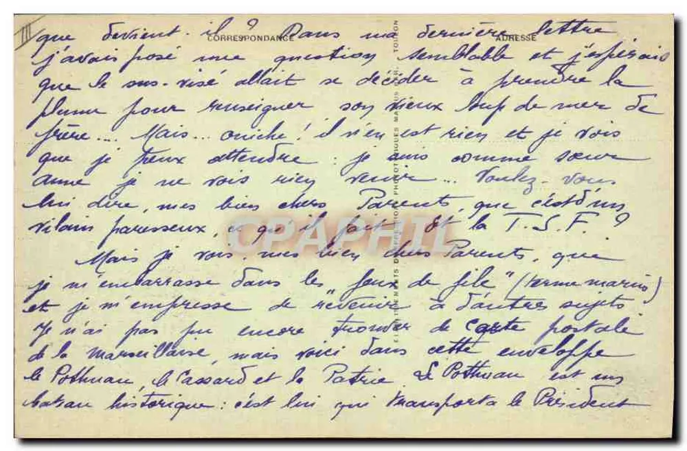 Turmpanzerkreuzer "Patrie" — Französische Marine — Verlag unbekannt - Rückseite