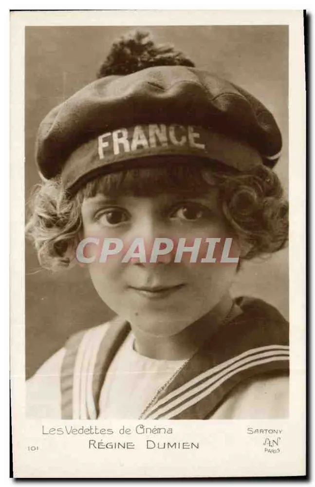 Régine Dumien — Les Vedettes de Cinéma — Sartony, Paris, n°101 - Vorderseite