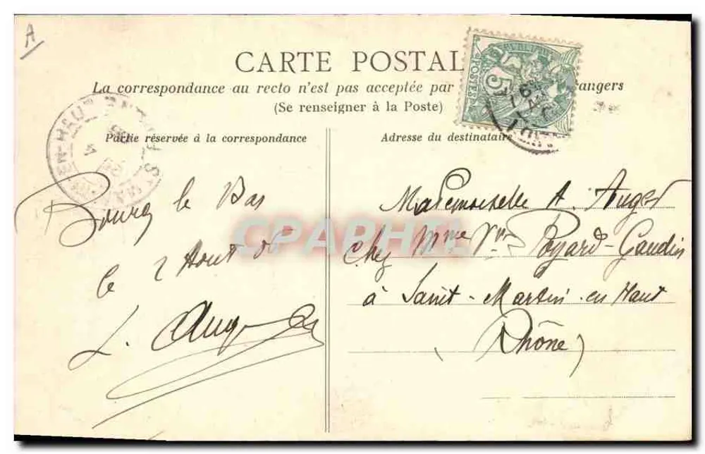 Piriac — Uma Avó — Editor Dugas e Cie, N° 101 - Verso