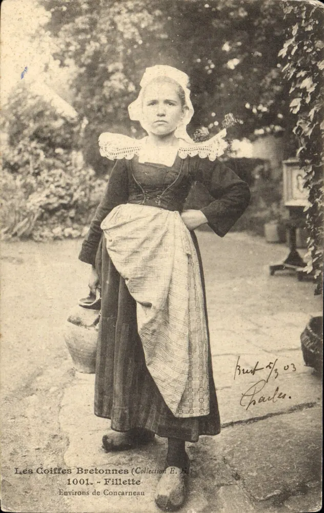 As Coifas Bretãs — Menina — Coleção E. R. n° 1001 - Frente