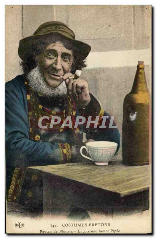 Camponês de Plouaré — TRADICIONAIS BRETONES — B.D. n°342 - Frente