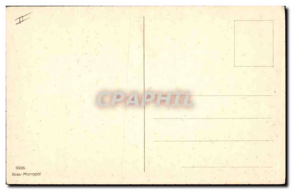 Szene im Hof mit einem Paar in historischem Kleid — Verlag Ross-Monopol, n° 1006 - Rückseite