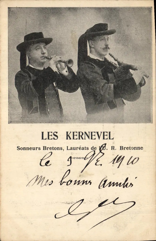 Les Kernevel — Bretonische Musiker, Gewinner der R. Bretonne — 1910 - Vorderseite