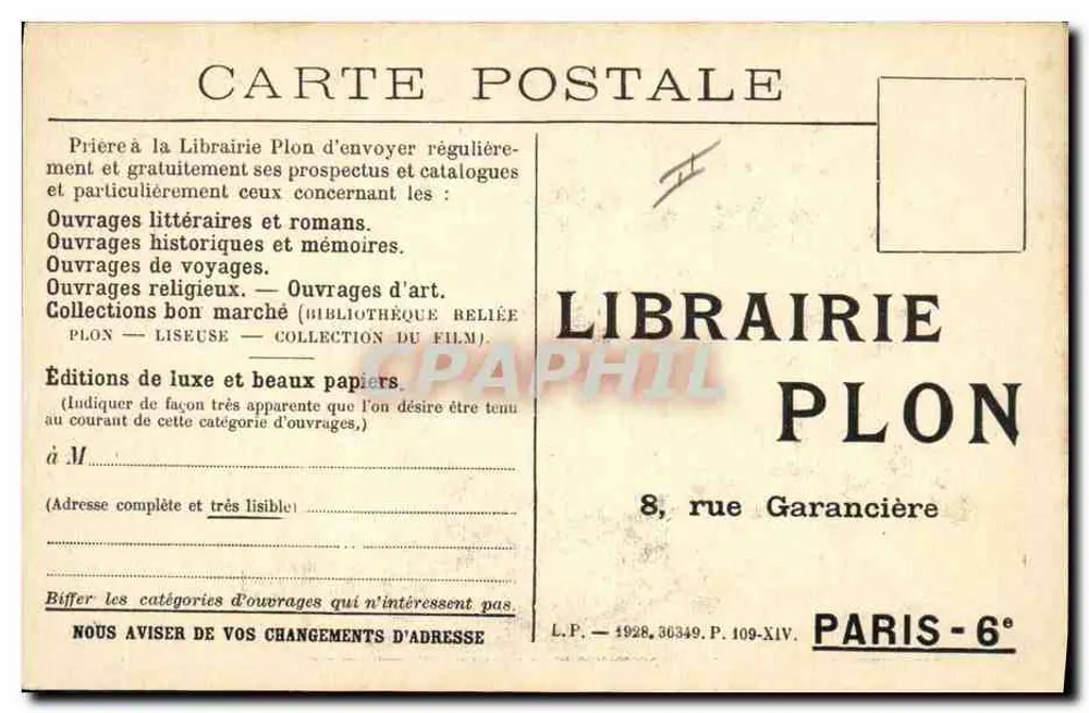 Germaine Acremant — Autorin von Gai, marions-nous! — Foto G.-L. Manuel frères - Rückseite