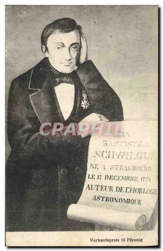 Jean Baptiste Schwilgué — Erfinder der astronomischen Uhr — Verleger nicht sichtbar - Vorderseite