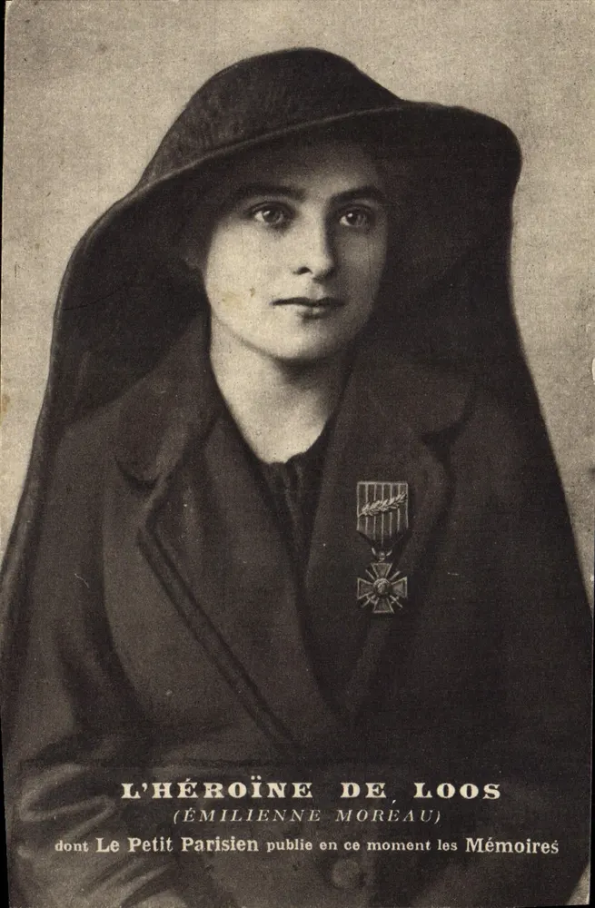 A Heroína de Loos — Émilienne Moreau — Le Petit Parisien - Frente