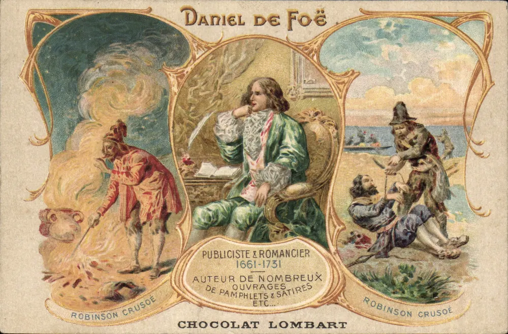 Daniel Defoe — Journalist & Schriftsteller 1661-1731 — Chocolat Lombart - Vorderseite