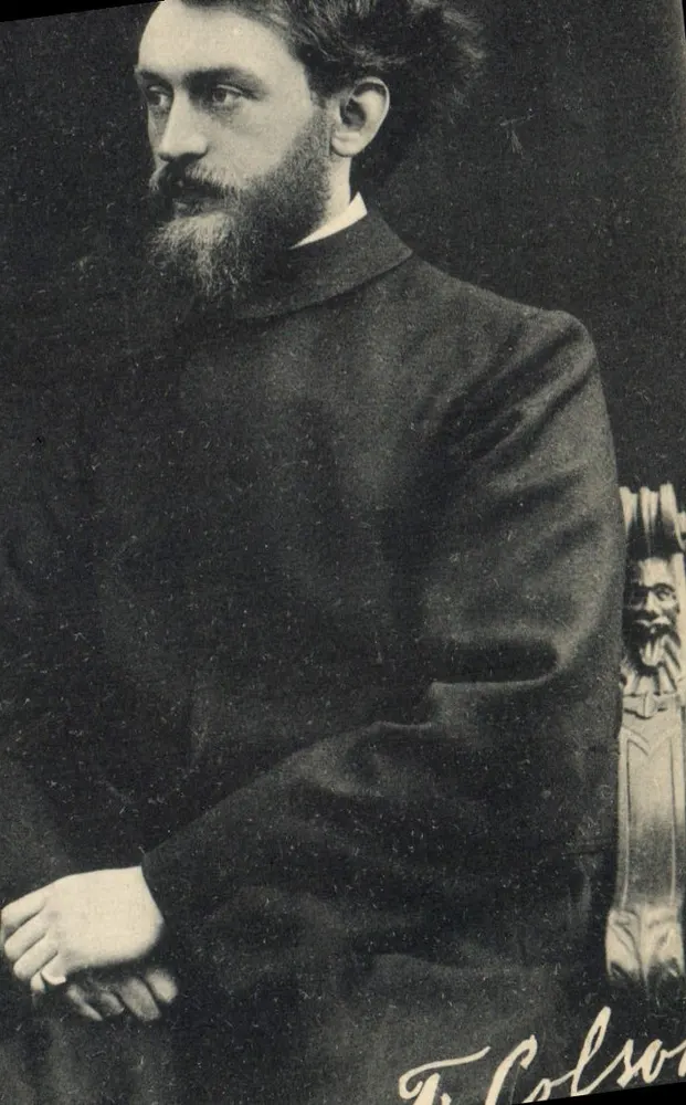 Retrato de um homem barbado — T. Colson — Foto A. van Erp, Glinneken - Frente