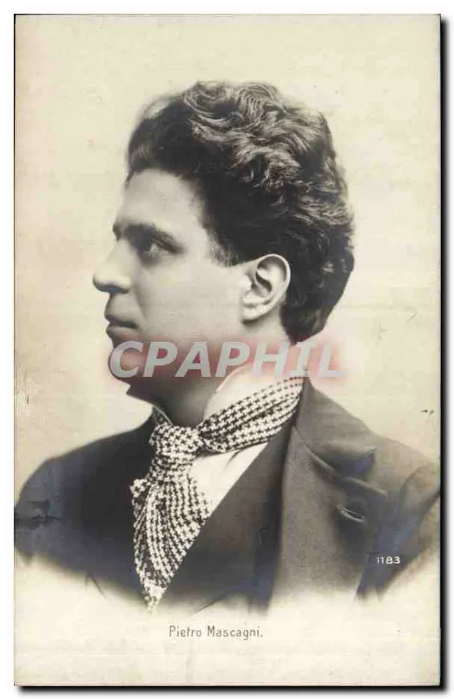 Pietro Mascagni — retrato de busto — 1183 - Frente