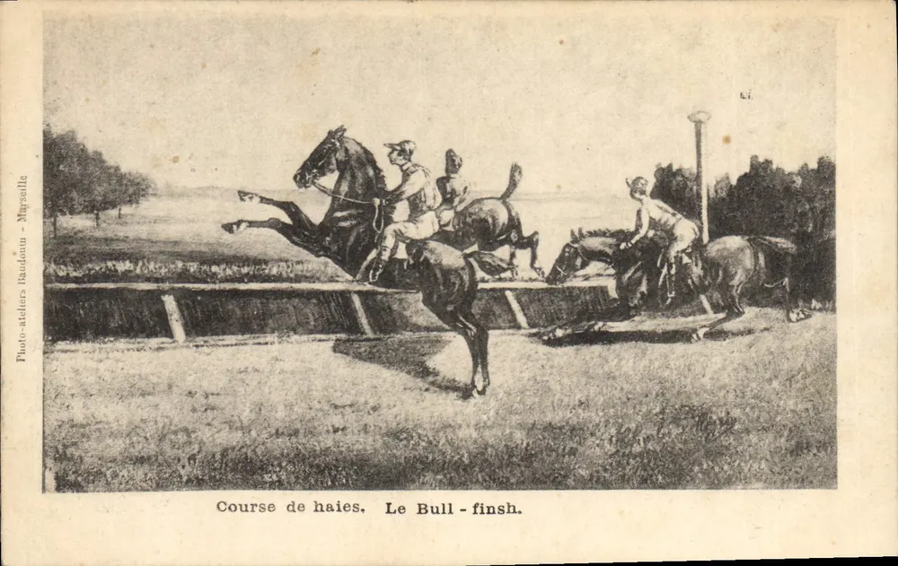 Corrida de obstáculos. O Bull-finish. — Photo-ateliers Baudouin — Marselha - Frente