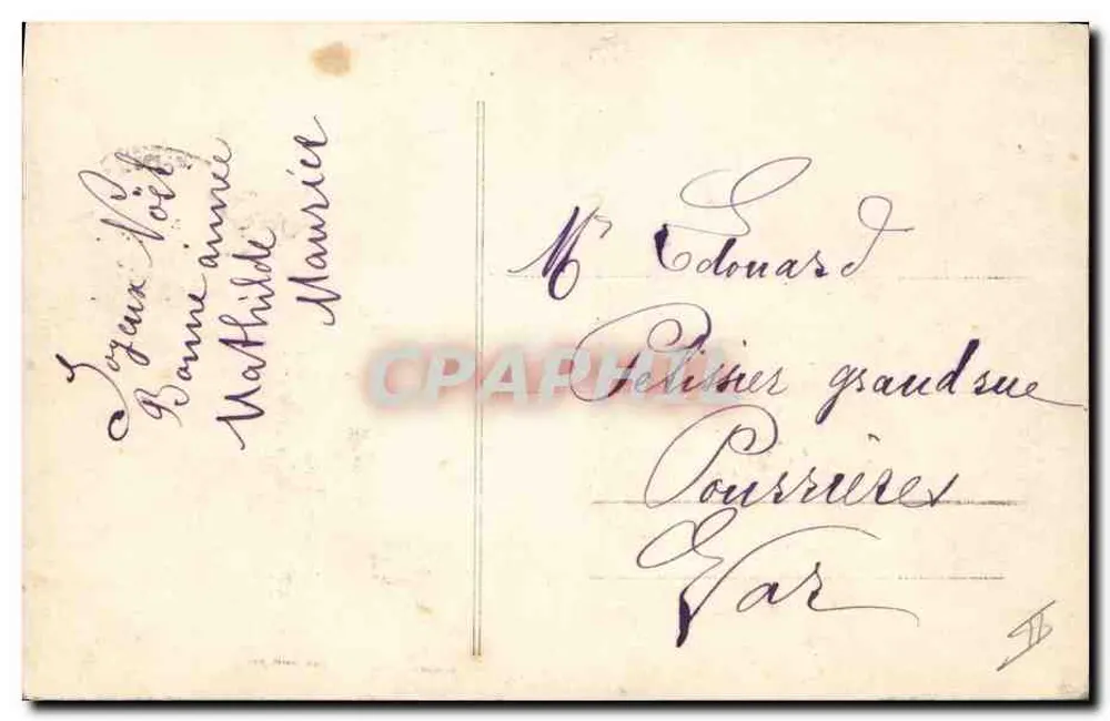 Vier junge Mädchen — 1912 — Fauvette - Rückseite