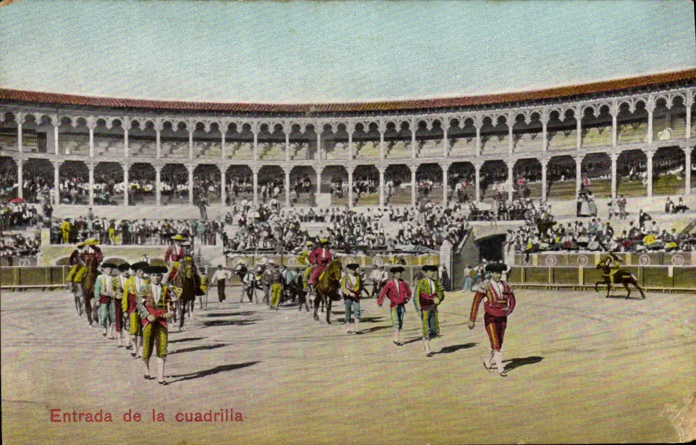 Entrada de la cuadrilla — scène de corrida dans un arène — éditeur CPAPHIL, n° 49031 - Vorderseite